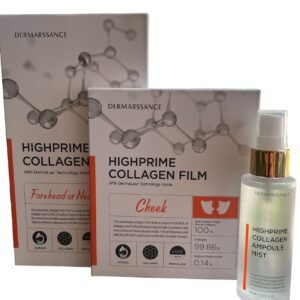 Highprime Collagen Film-Yüksek Kolejen Film Cheek ( YANAK+ALIN-BOYUN)+ Collagen Ampoule Mist SET