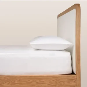 %100 Pamuk Saten Lastikli Çarşaf Seti 200x200 cm Beyaz - Lia Serisi