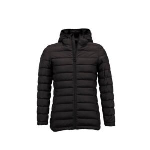 %100 Kaz Tüyü Mont Siyah M - Lulu Koleksiyonu