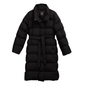 %100 Kaz Tüyü Mont Siyah XXL - Mona Koleksiyonu