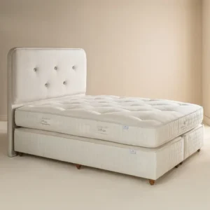 Organik Yün-Pamuk, Calico Özel Yay Sistemli El Yapımı Yatak 200x200 cm - Victorian