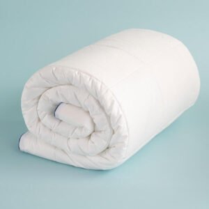 Amelia Mavi Biyeli Pamuk Kumaş Yorgan 195x215 cm