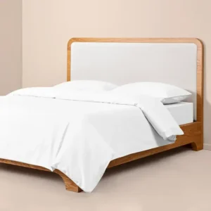 %100 Pamuk Percale Nevresim Seti 200x220 cm Beyaz - Pure Serisi