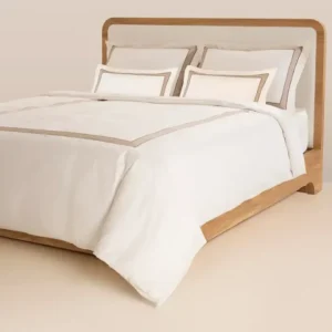 %100 Pamuk Saten Nevresim Seti 260x240 cm Taş - Bella Serisi