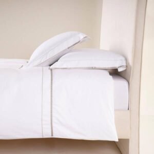 %100 Pamuk Saten Nevresim Seti 240x260 cm Taş - Piyano Serisi